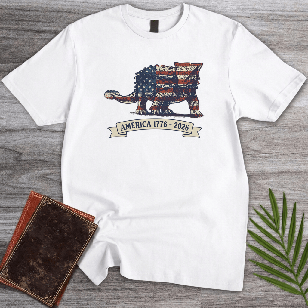T-Shirt White / S Armored Dinosaur Americas 250th T-Shirt