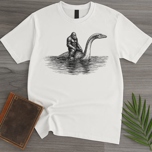 T-Shirt White / S Big Foot Plesiosaurus Commute T-Shirt