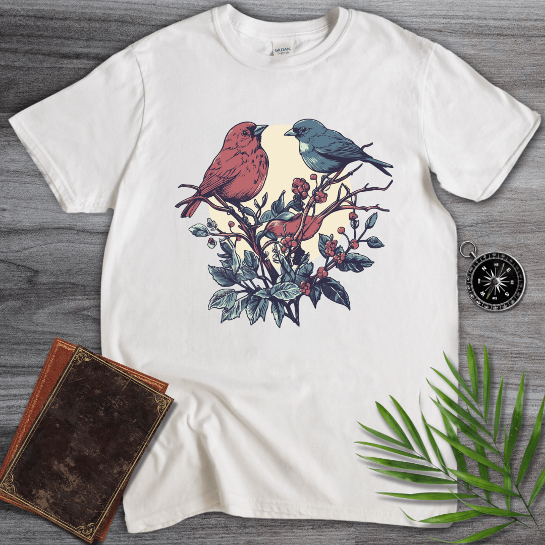 T-Shirt White / S Bird Berry Perch T-Shirt