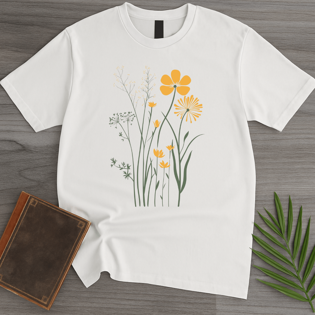 T-Shirt White / S Blossoming Wetland Graphic T-Shirt