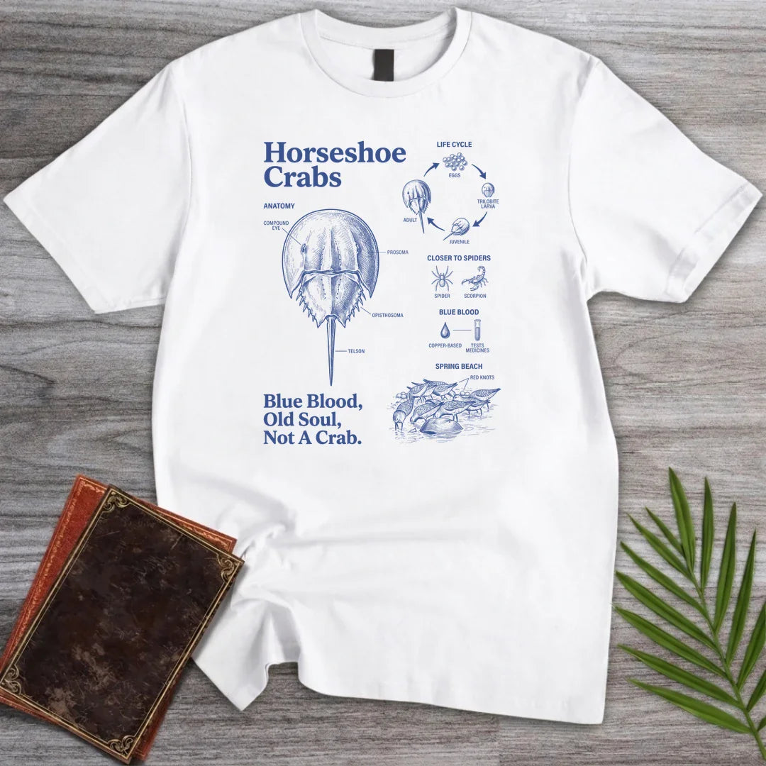 T-Shirt White / S Blue Blood Horseshoe Crab T-Shirt