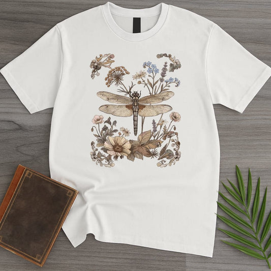 T-Shirt White / S Botanical Bug Frame T-Shirt