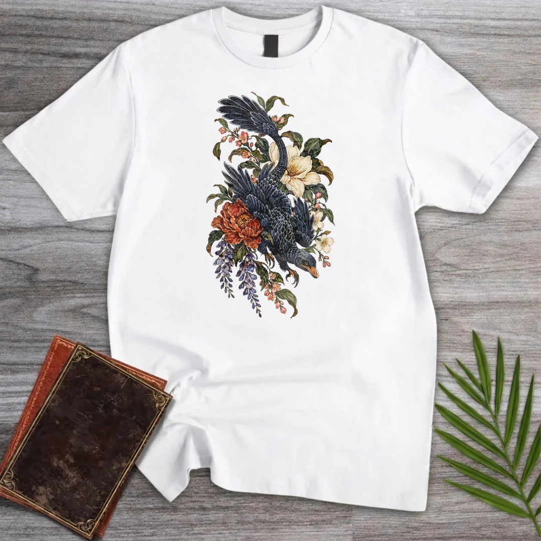 T-Shirt White / S Botanical Microraptor T-Shirt