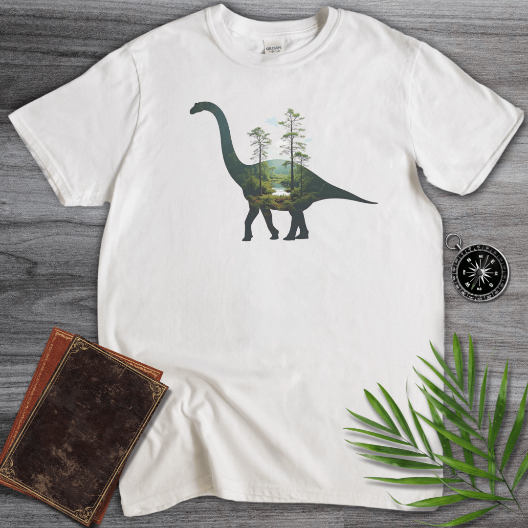 T-Shirt White / S Brachiosaurus Environment Silhouette T-Shirt