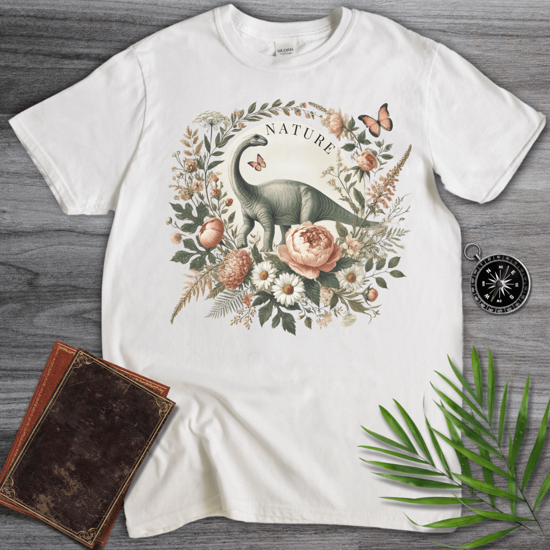 T-Shirt White / S Brachiosaurus Nature Graphic T-Shirt