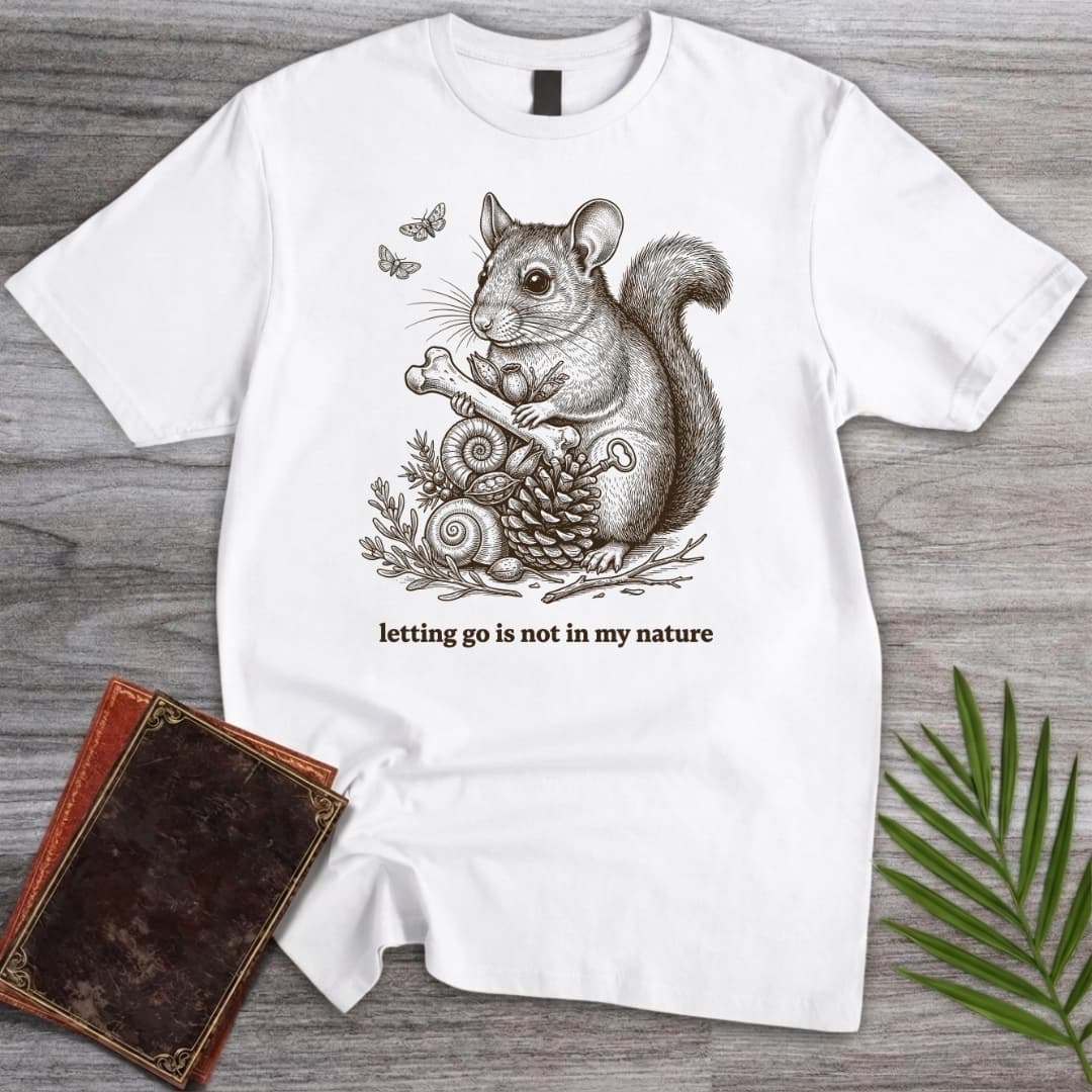 T-Shirt White / S Bushy-tailed Woodrat Hoarder T-Shirt