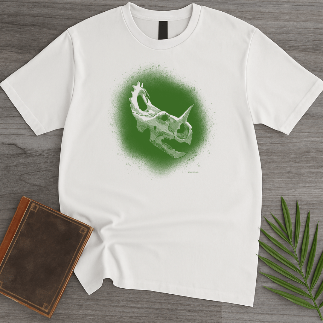 T-Shirt White / S Centrosaurus, Prehistoric Wildebeest T-Shirt (palaeoden_art)