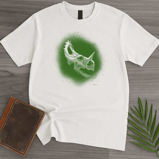 T-Shirt White / S Centrosaurus, Prehistoric Wildebeest T-Shirt (palaeoden_art)