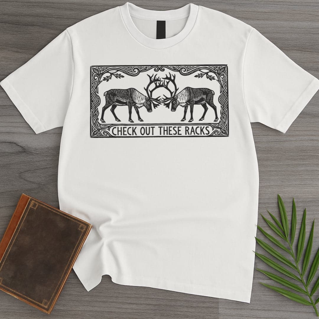 T-Shirt White / S Check Out These Racks T-Shirt