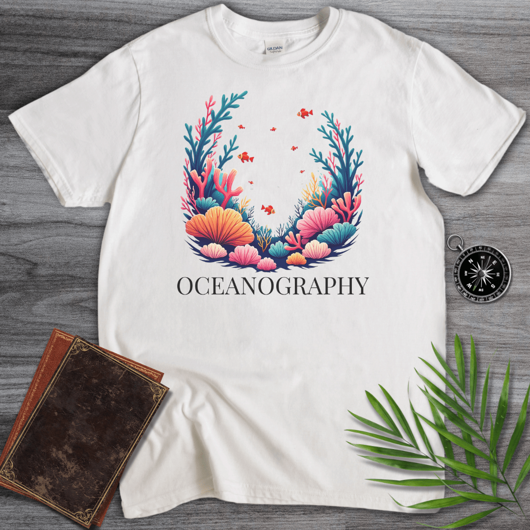 T-Shirt White / S Coral Oceanography T-Shirt