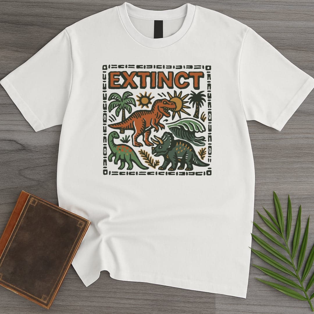 T-Shirt White / S Cretaceous Extinct Nature T-Shirt