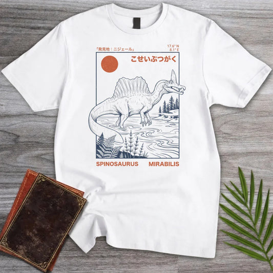 T-Shirt White / S Crimson Sun Spinosaurus T-Shirt