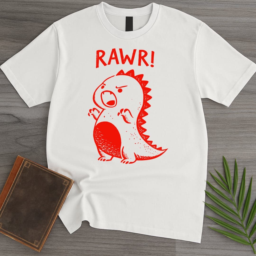 T-Shirt White / S Cute Dino Rawr T-Shirt