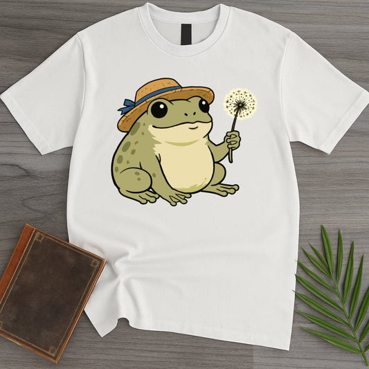 T-Shirt White / S Cute Garden Frog T-Shirt