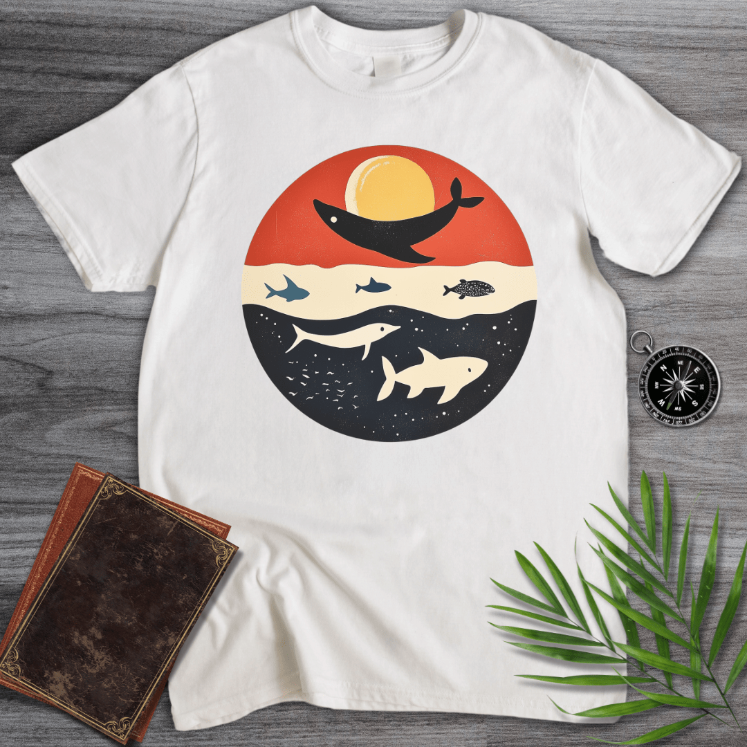 T-Shirt White / S Cute Marine Mammals Graphic T-Shirt