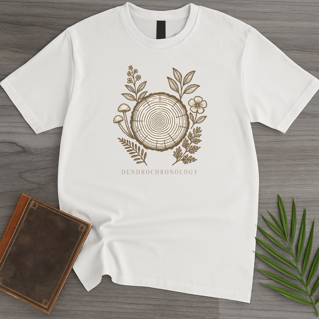 T-Shirt White / S Dendrochronology Tree Ring T-Shirt