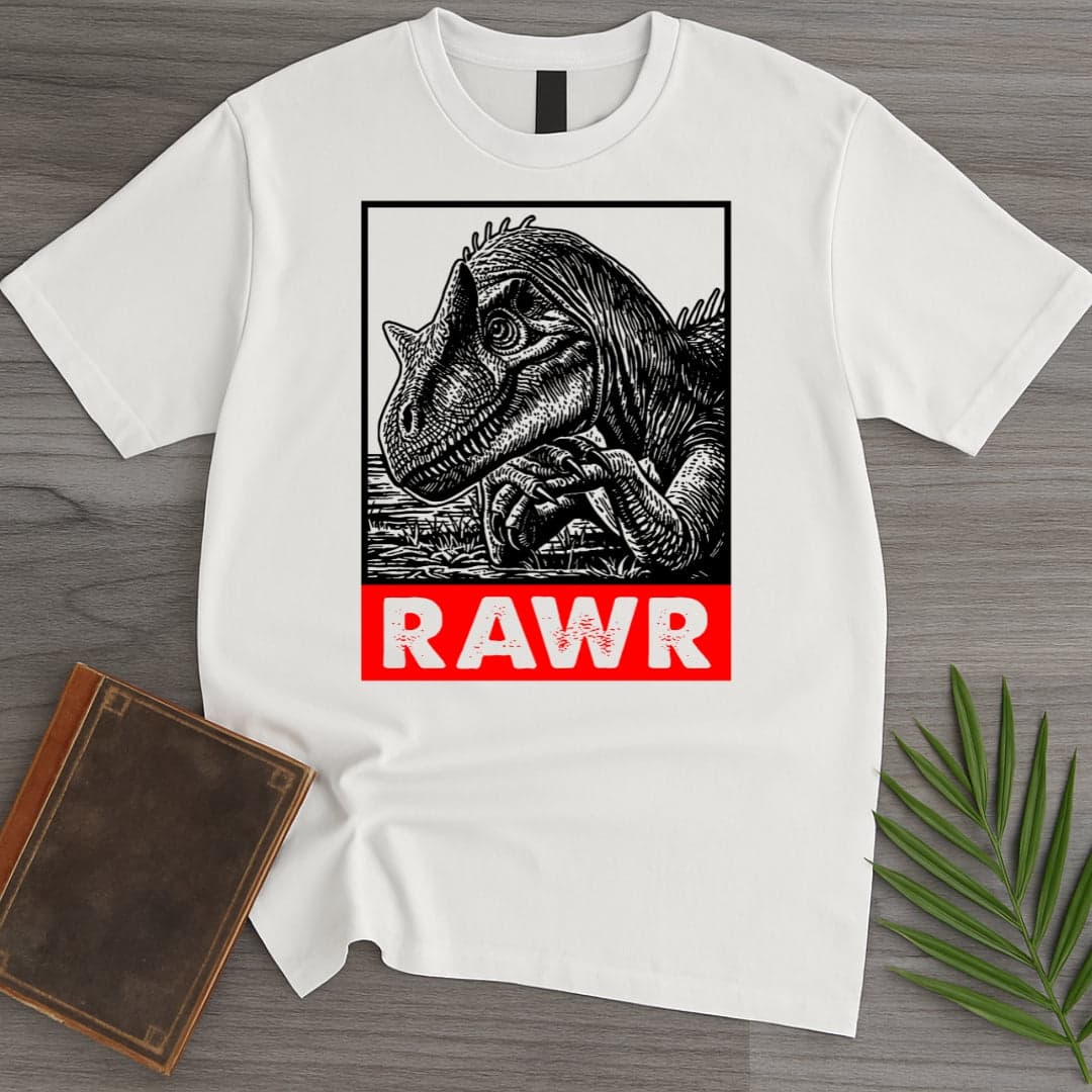 T-Shirt White / S Dino Rawr T-Shirt
