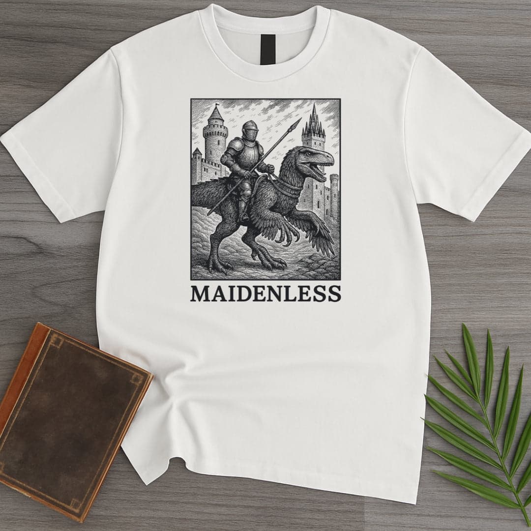 T-Shirt White / S Dino'tistic and Maidenless T-Shirt