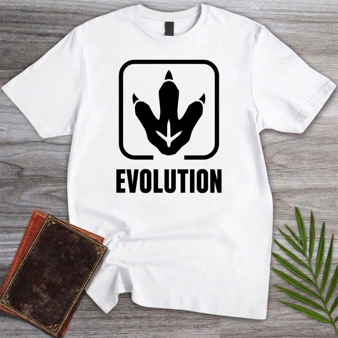 T-Shirt White / S Dino Track Badge T-Shirt