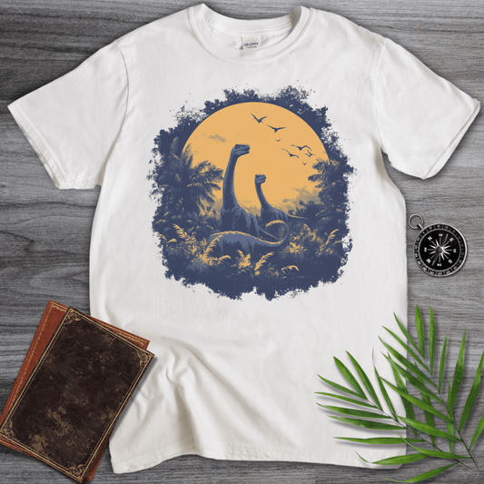 T-Shirt White / S Dinosaur at Dusk T-Shirt