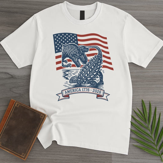 T-Shirt White / S Dinosaur Battle Americas 250th T-Shirt
