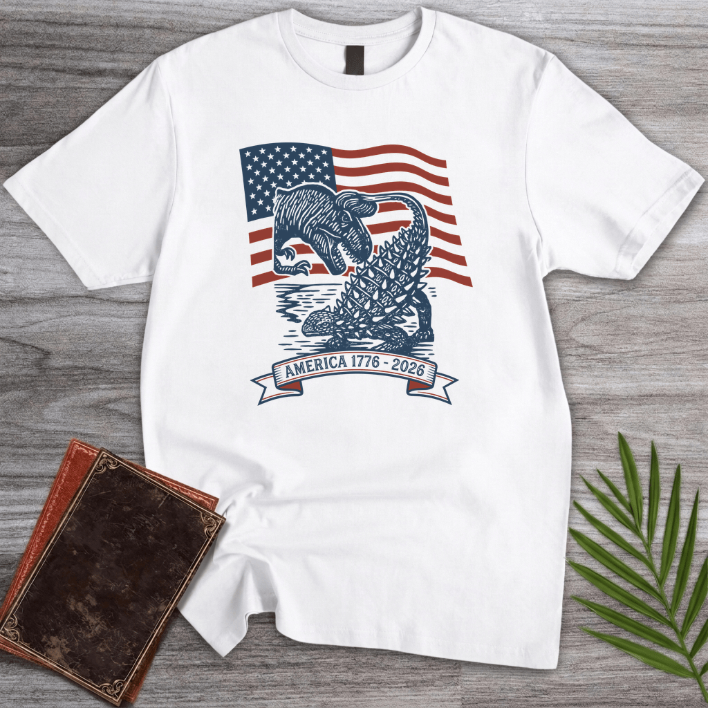 T-Shirt White / S Dinosaur Battle Americas 250th T-Shirt