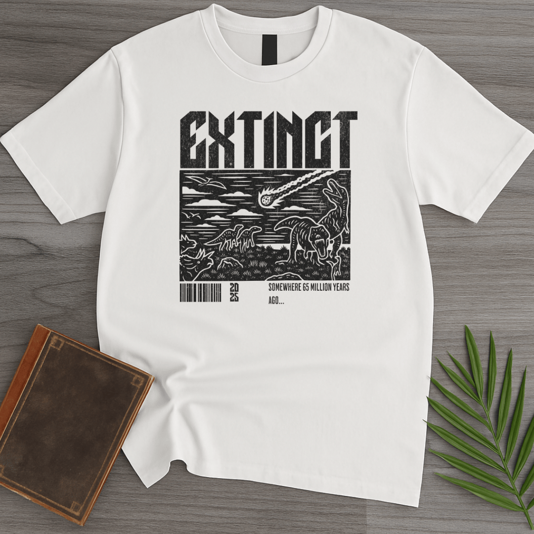 T-Shirt White / S Distressed Extinction 65 MYA T-Shirt