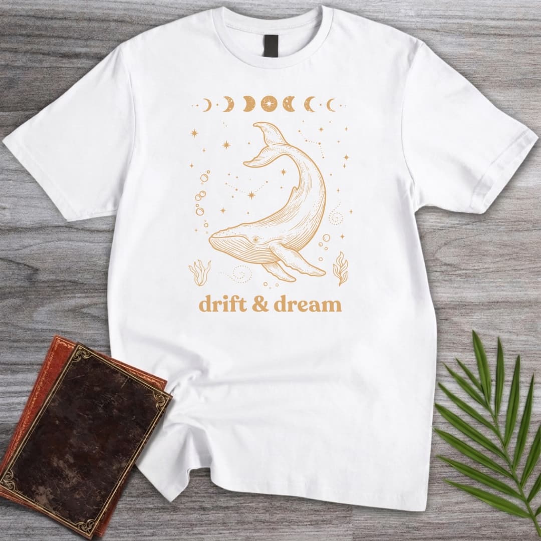 T-Shirt White / S Drift And Dream Whale T-Shirt