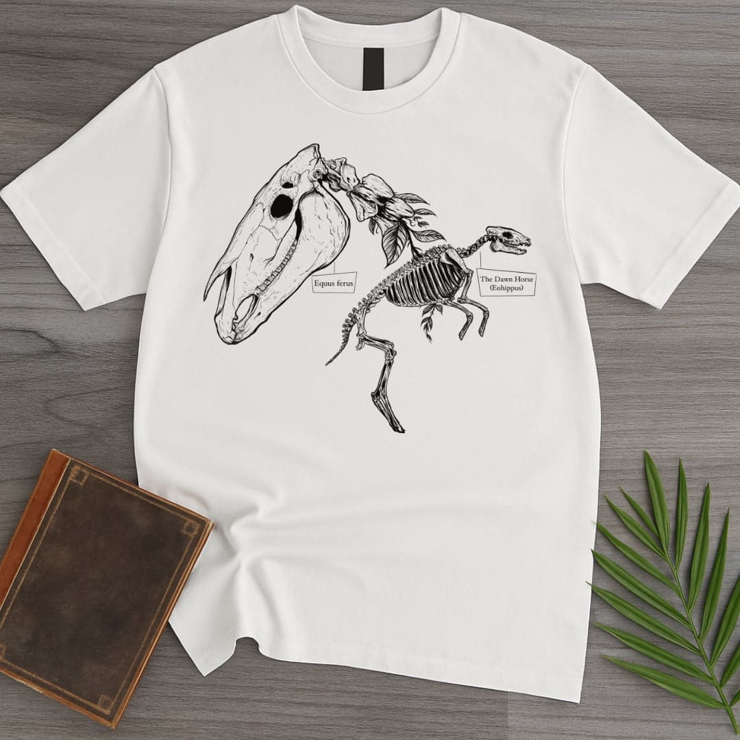 T-Shirt White / S Eohippus & Equus Ferus T-Shirt (farkas.art)