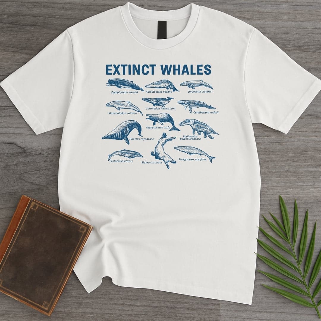 T-Shirt White / S Extinct Whales T-Shirt