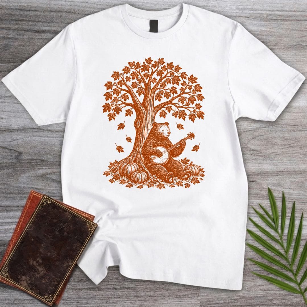 T-Shirt White / S Fall Banjo Bear T-Shirt