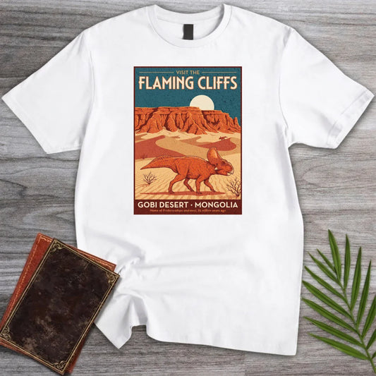 T-Shirt White / S Flaming Cliffs Protoceratops T-Shirt