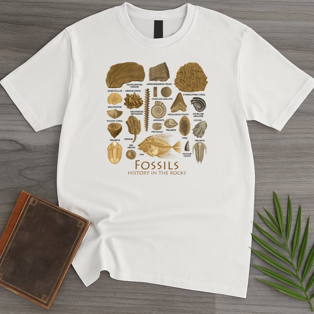 T-Shirt White / S Fossil History In Rocks T-Shirt