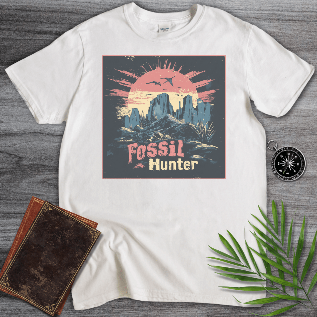 T-Shirt White / S Fossil Hunter Paleontology Environment T-Shirt