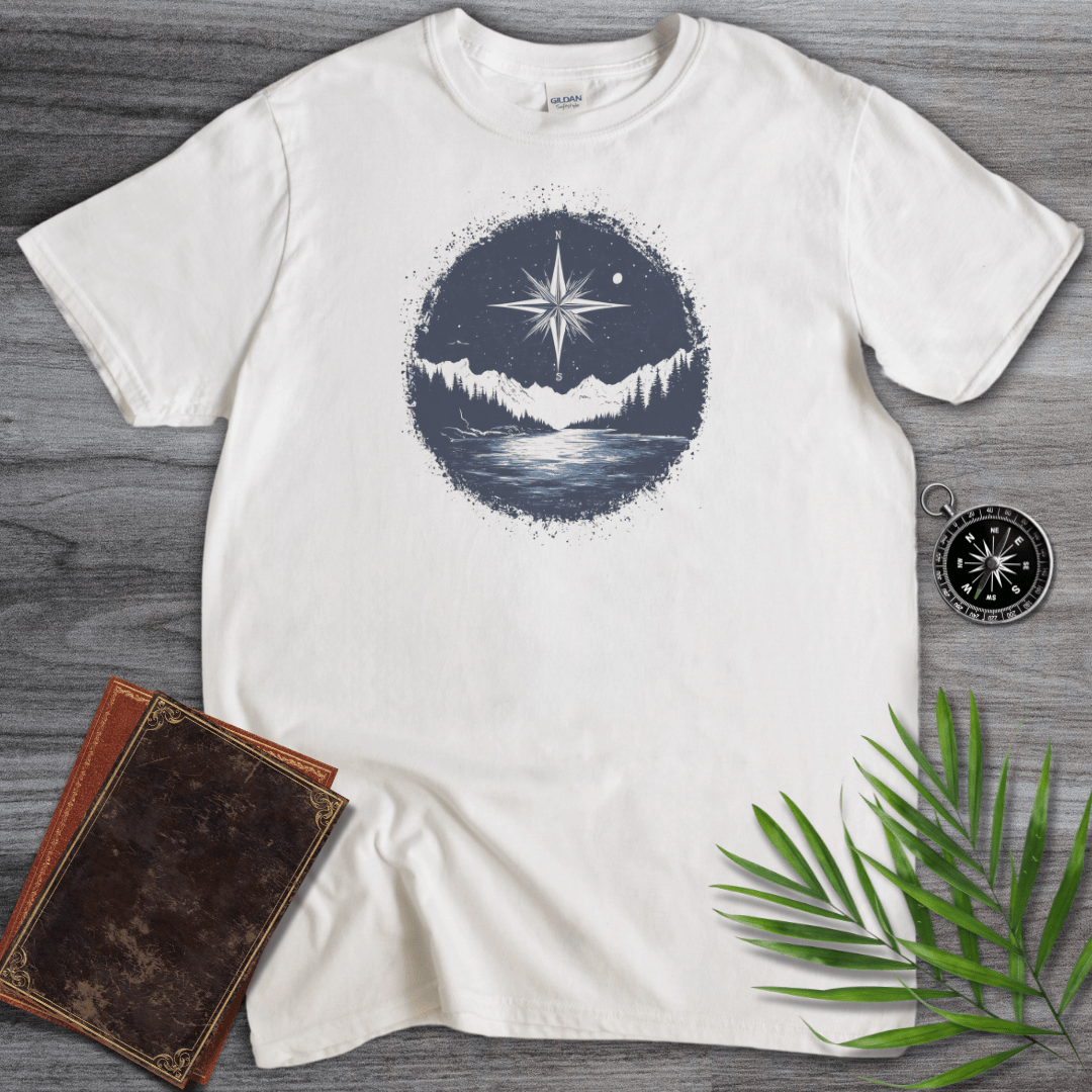 T-Shirt White / S Geography: Compass Graphic T-Shirt