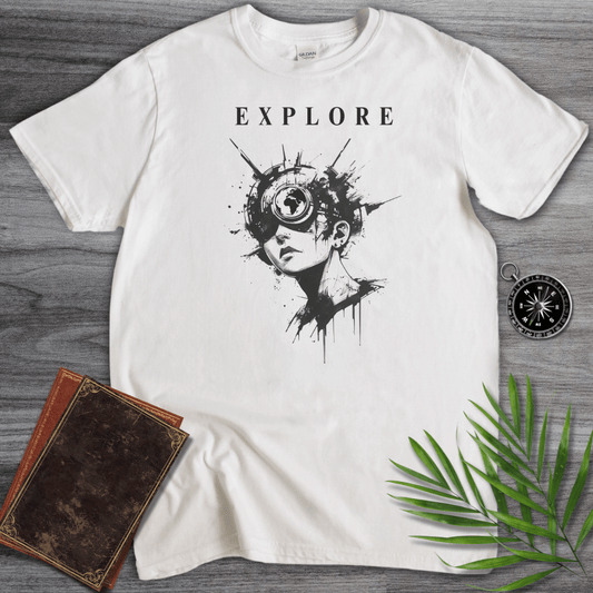 T-Shirt White / S Geography: Explore Graphic T-Shirt