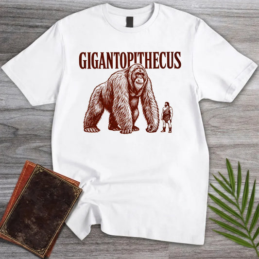 T-Shirt White / S Gigantopithecus Giant Great Ape T-Shirt