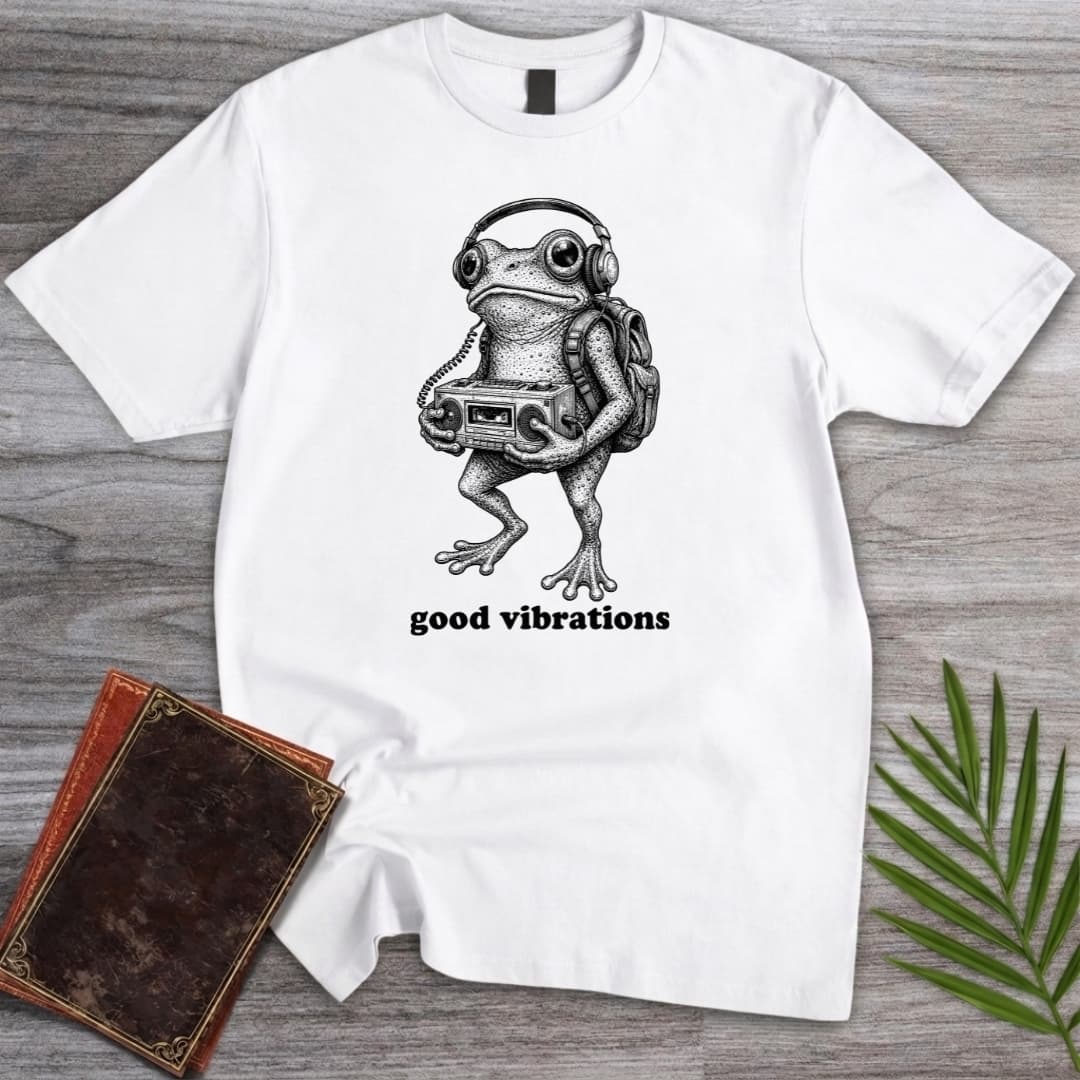 T-Shirt White / S Good Vibrations Frog T-Shirt