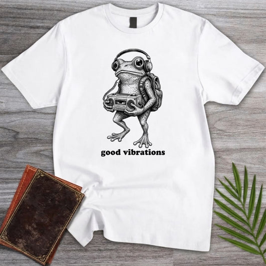 T-Shirt White / S Good Vibrations Frog T-Shirt