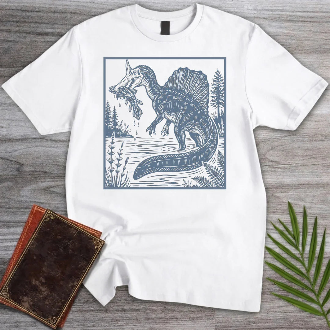 T-Shirt White / S Hell Heron Spinosaurus T-Shirt