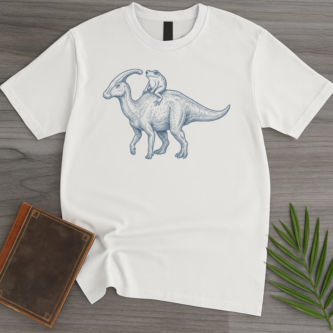 T-Shirt White / S Herald Frog Parasaurolophus T-Shirt