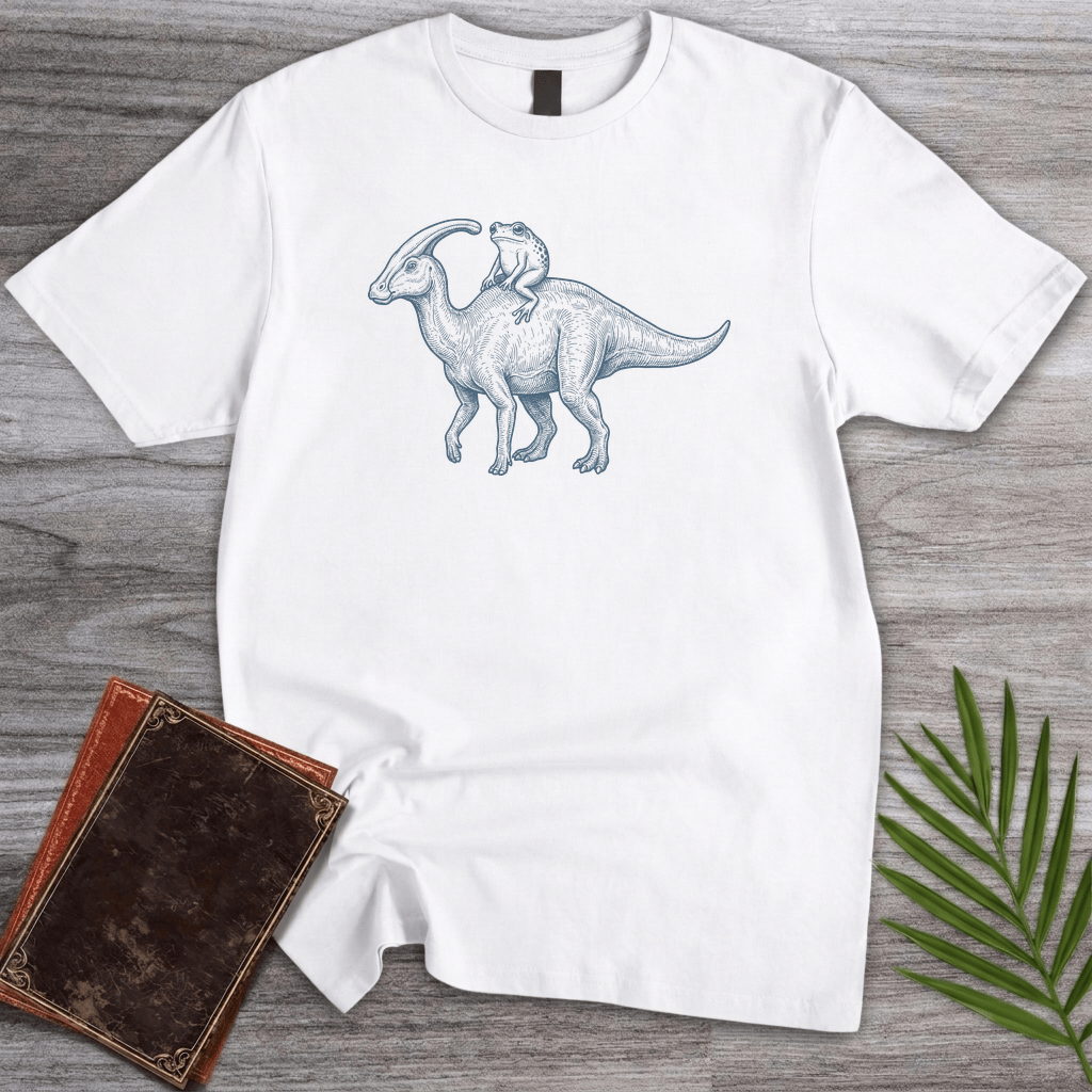 T-Shirt White / S Herald Frog Parasaurolophus T-Shirt