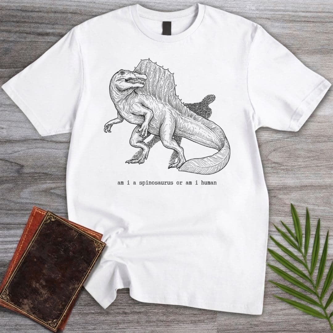 T-Shirt White / S Human or Dino T-Shirt