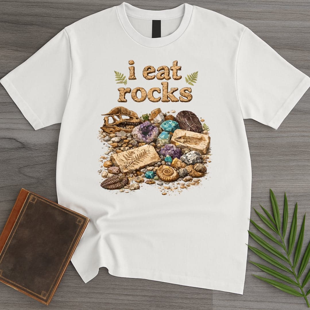 T-Shirt White / S I Eat Rocks T-Shirt