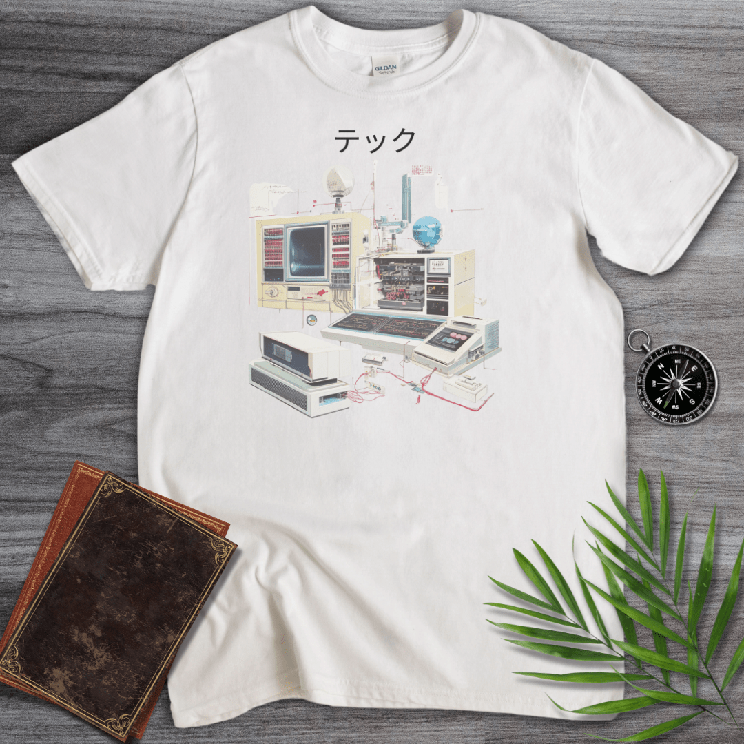 T-Shirt White / S Japanese Aesthetic Tech Graphic T-Shirt