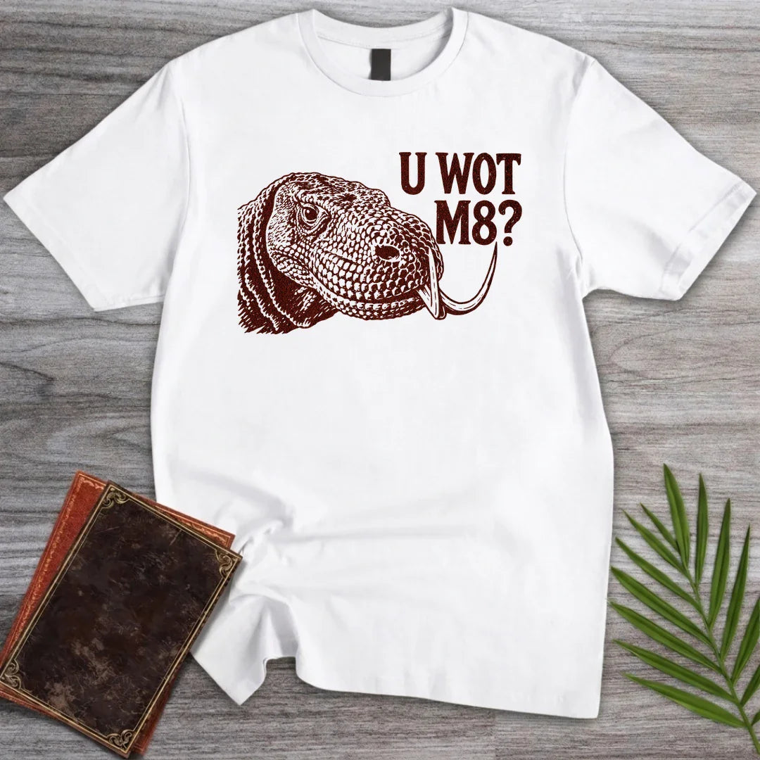 T-Shirt White / S Komodo Dragon Wot T-Shirt
