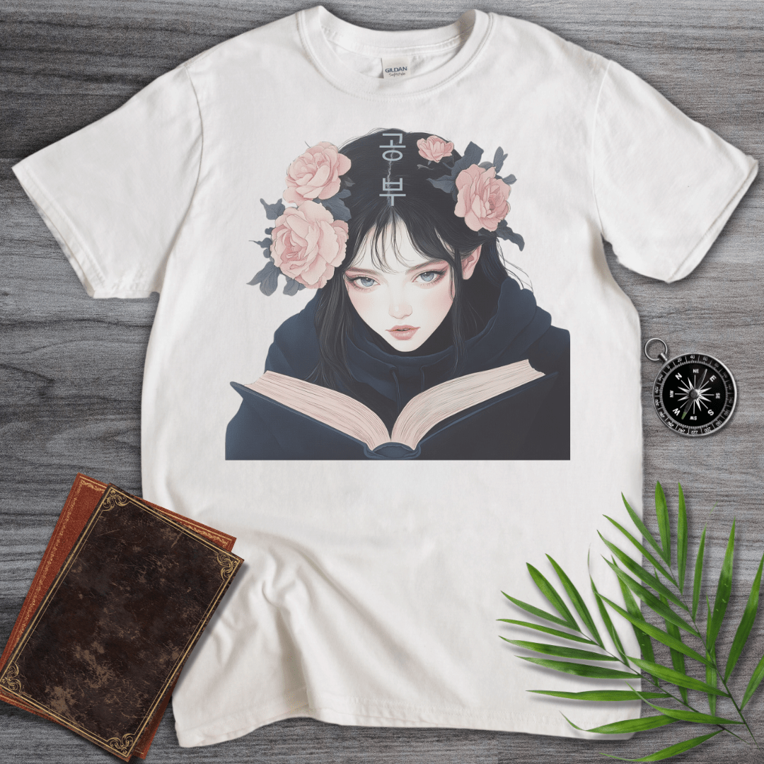 T-Shirt White / S Korean Study Girl Graphic T-Shirt