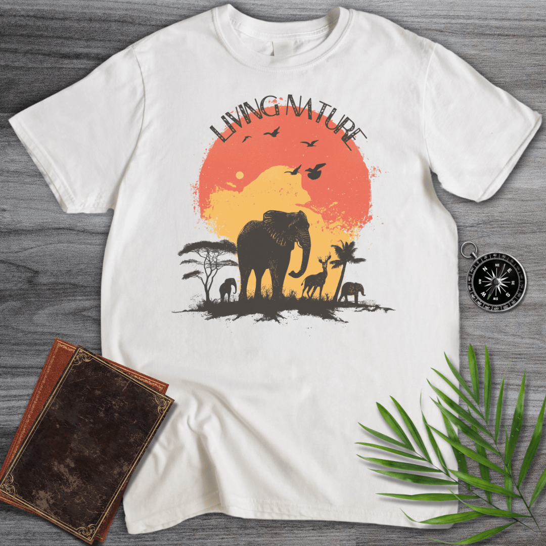 T-Shirt White / S Living Nature Mammals Savannah T-Shirt