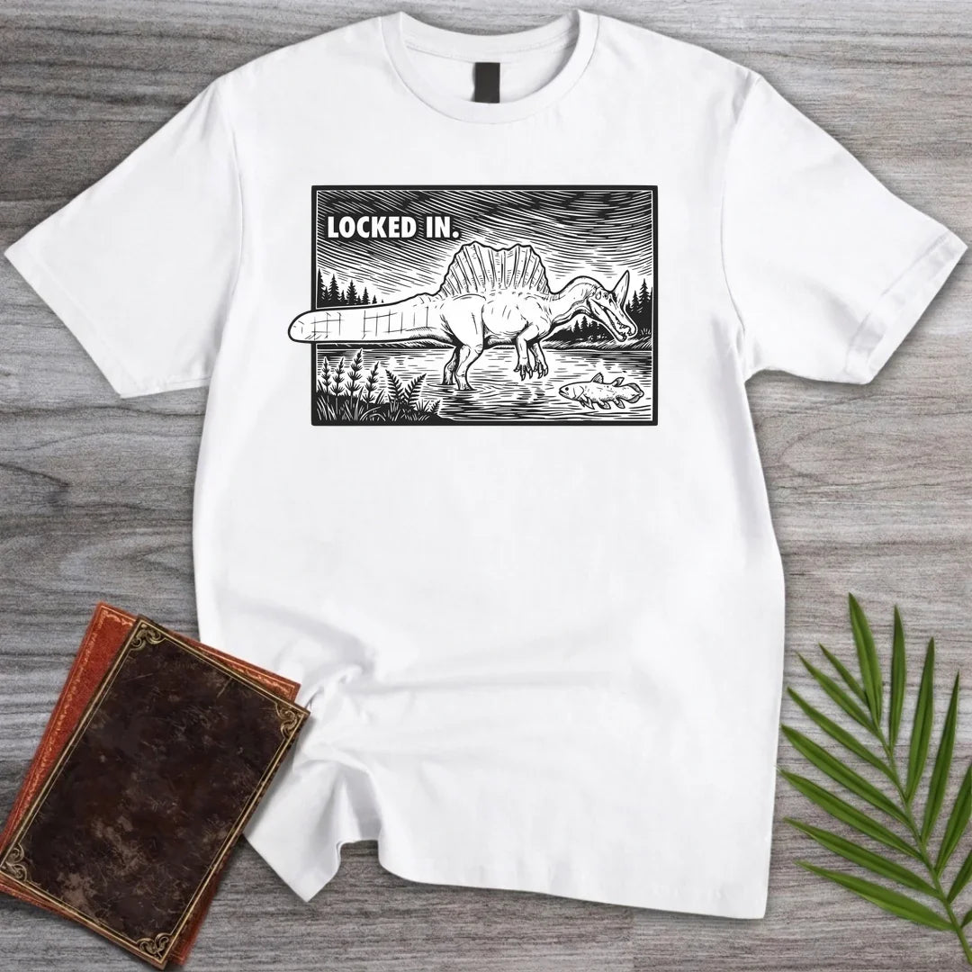 T-Shirt White / S Locked In Spinosaurus T-Shirt