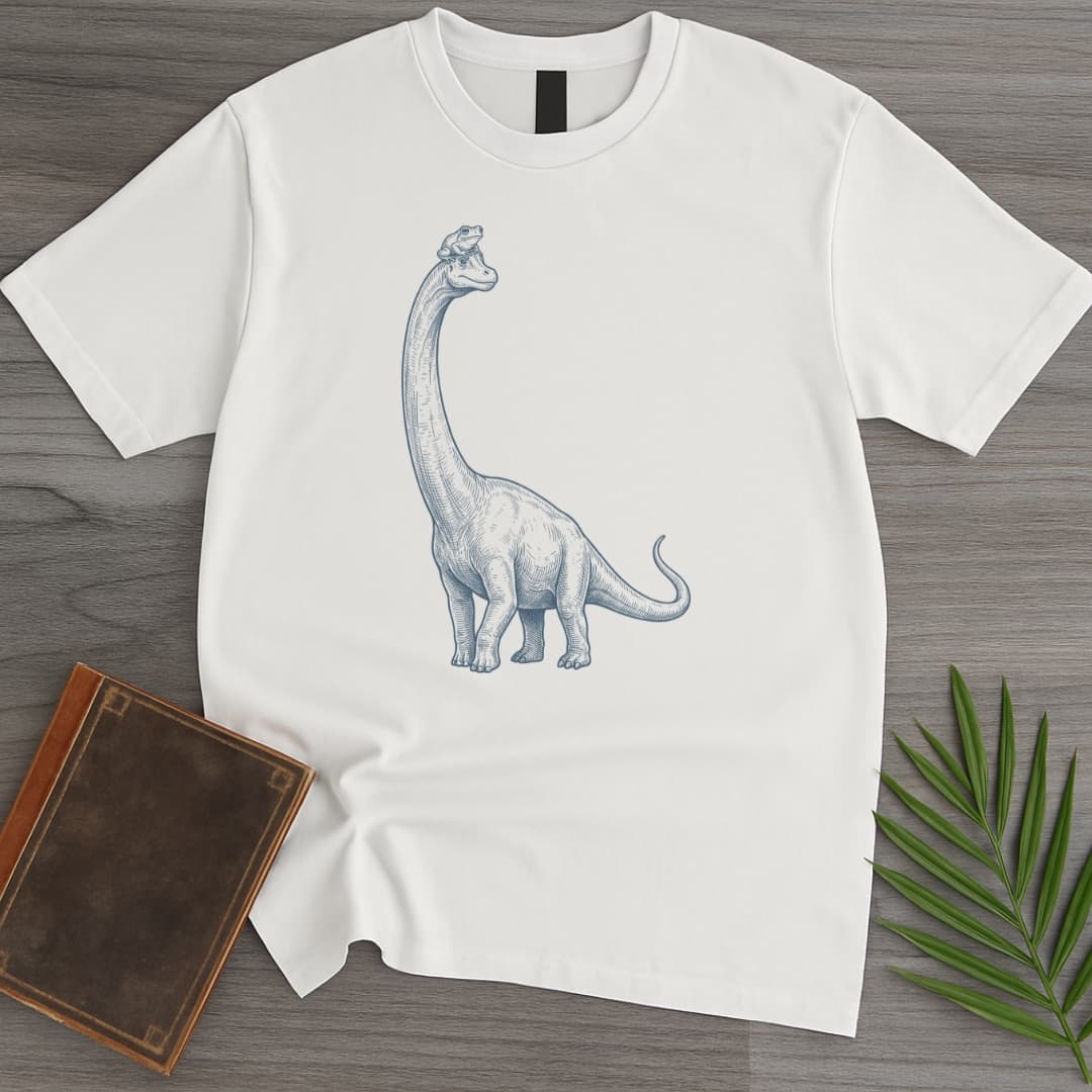 T-Shirt White / S Lofty Frog Brontosaurus T-Shirt